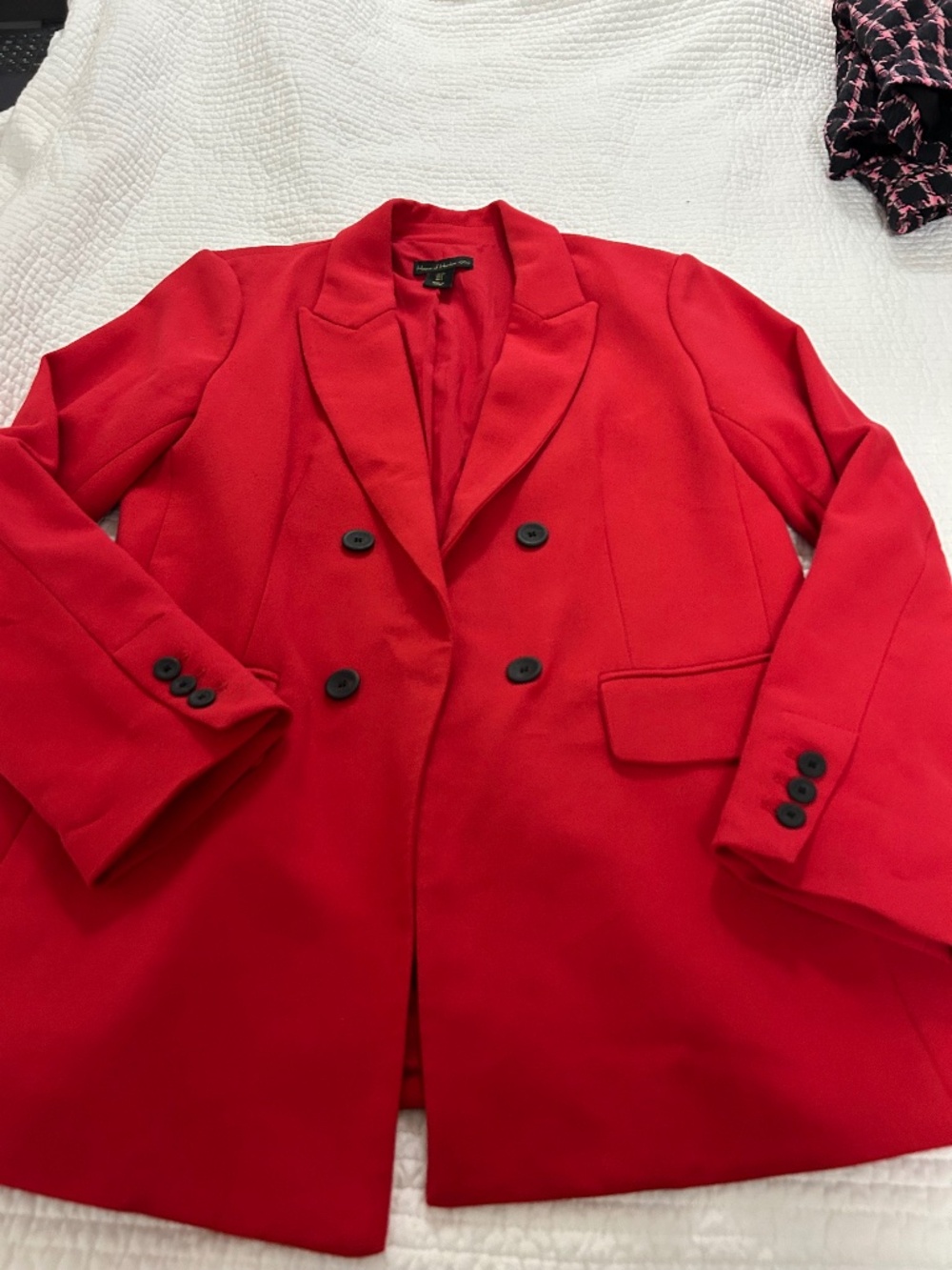 Red blazer. large House of Harlow 1962